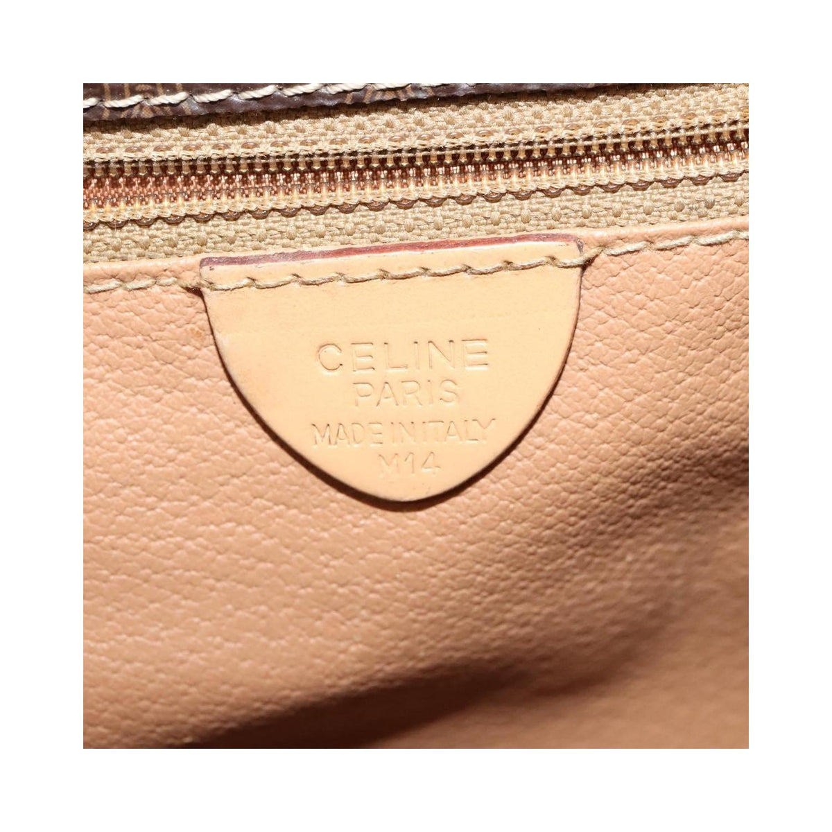 Celine - Borsa a spalla Macadam in tela - Marrone