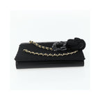 Chanel - Flap Clutch Kuverttaske Læder - Sort