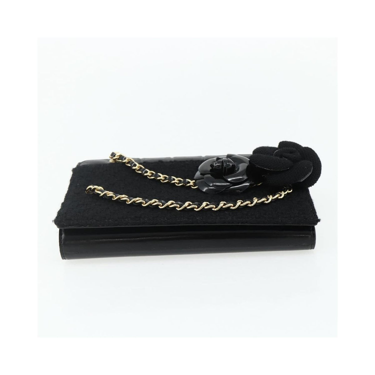 Chanel - Flap Clutch Kuverttaske Læder - Sort