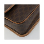 Celine - Sac Porté Épaule Vintage Macadam Circle Logo Toile - Marron
