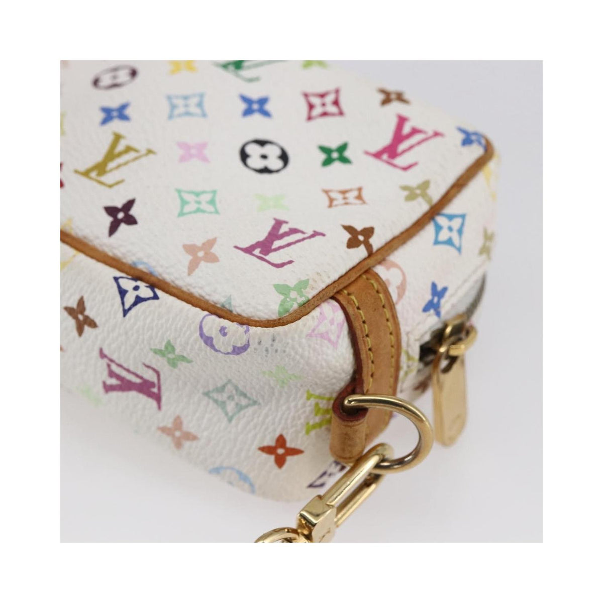 Louis Vuitton – Saszetka Wapity Trousse z płótna – Biała