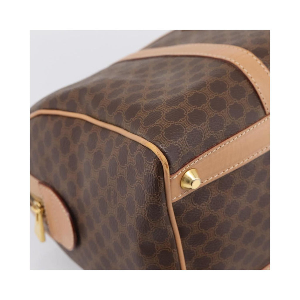 Celine - Torebka Do Ręki Vintage Macadam Boston Pvc - Brązowa