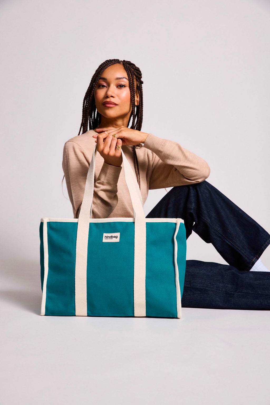 Shopper Oscar – Pfauenblau