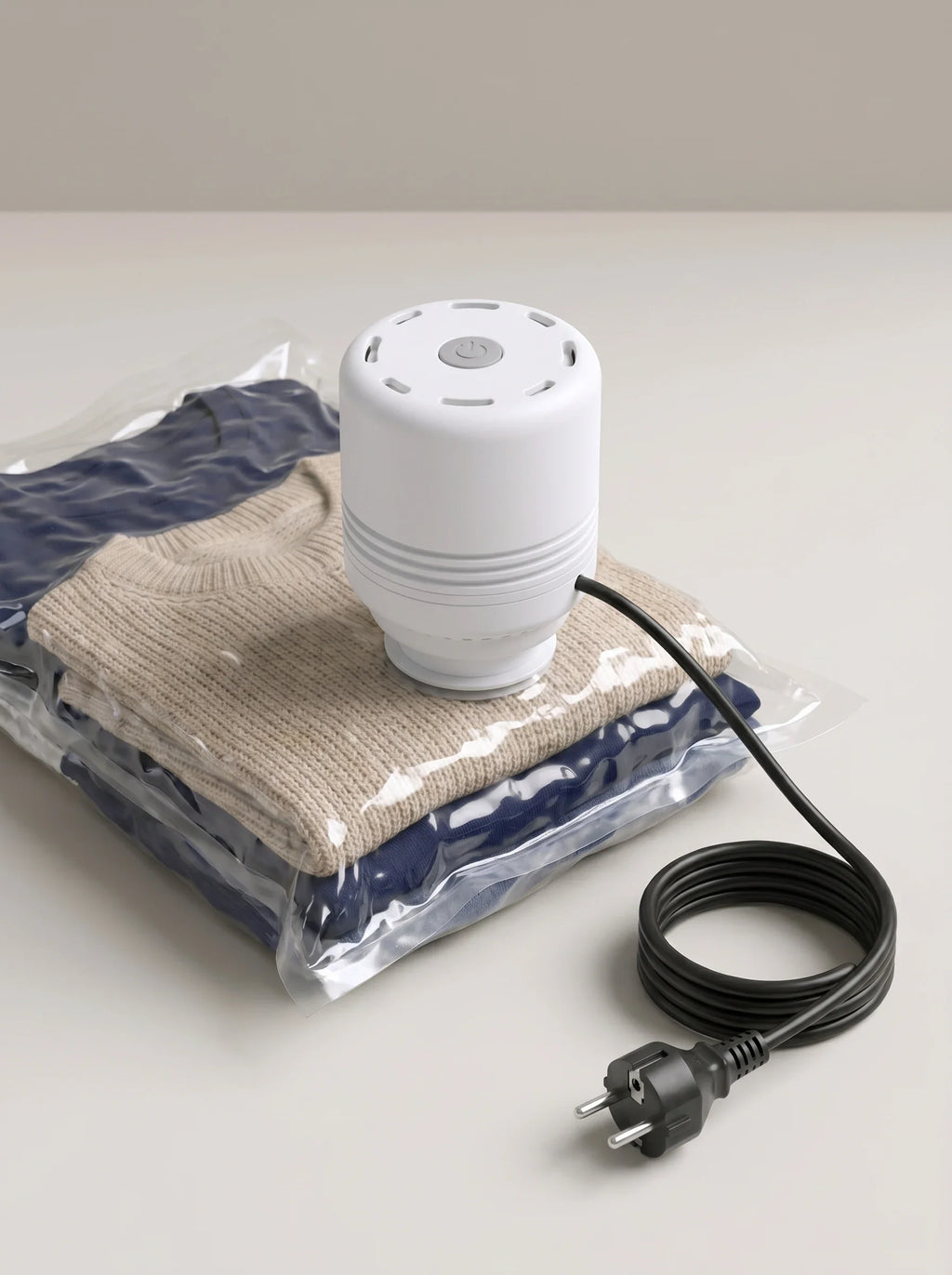 Vacuum Travel Storage Set: 8 Compression Bags + Electric Pump