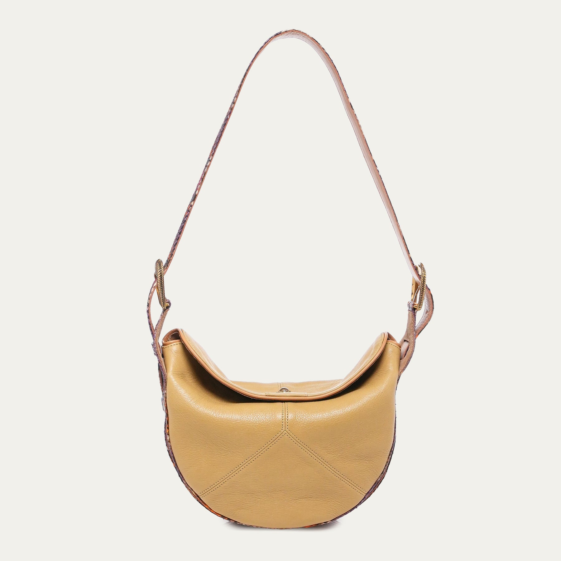 Estelle Cuir Off White et Python Rosavande