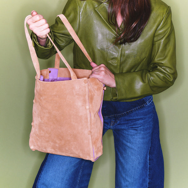 Bolso Joseph Cuero Off White Lavanda