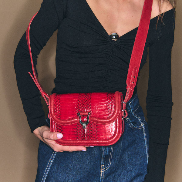 Mini Manon Cobra ruby bag