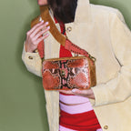 Bolso Lily Terracota Pitón