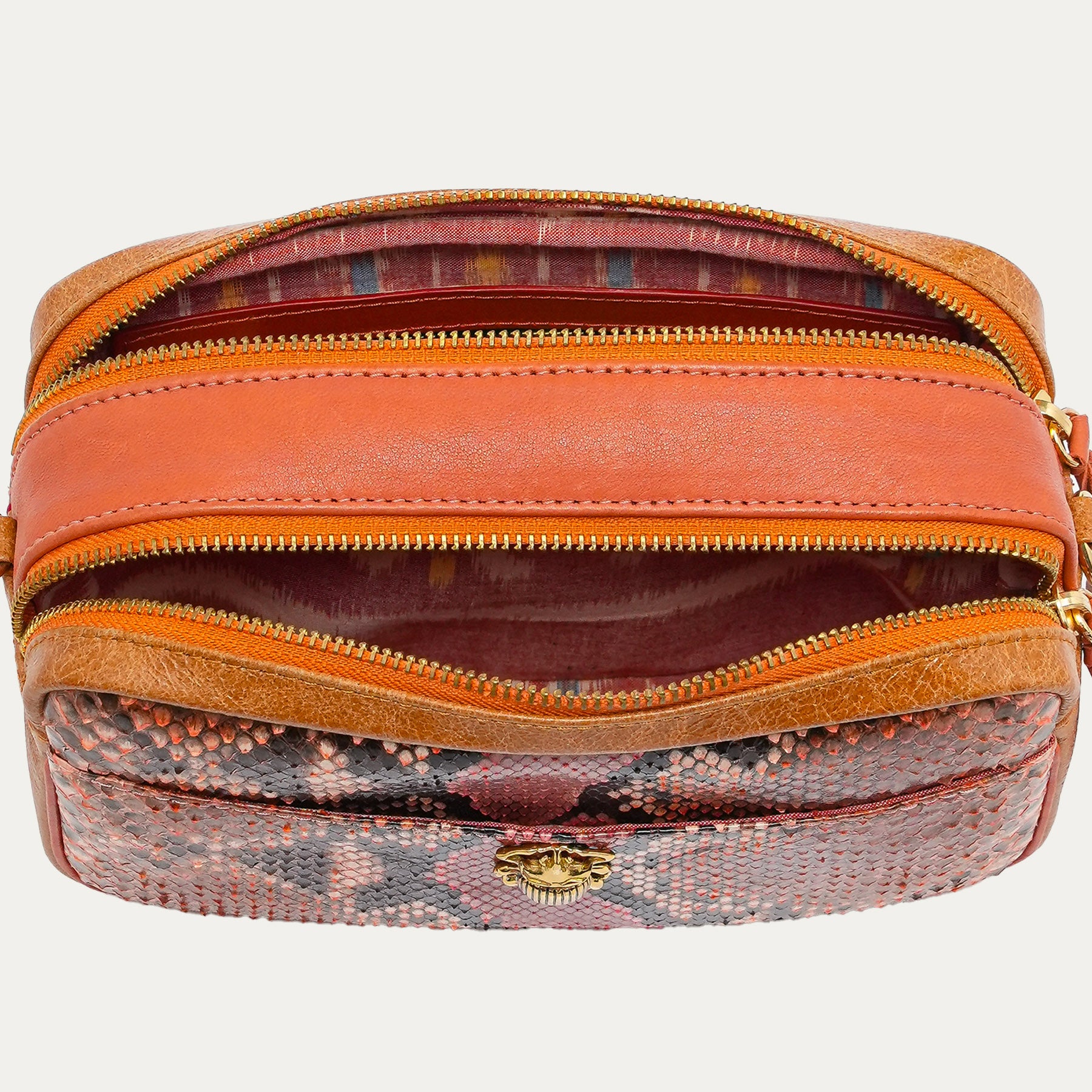 Bolso Lily Terracota Pitón
