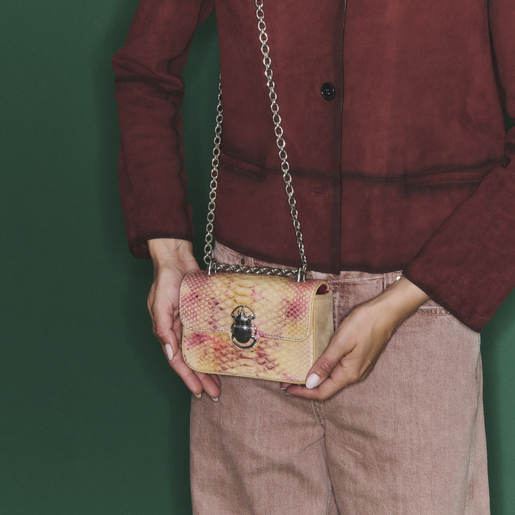 Mini Ava Amphore Python Bag