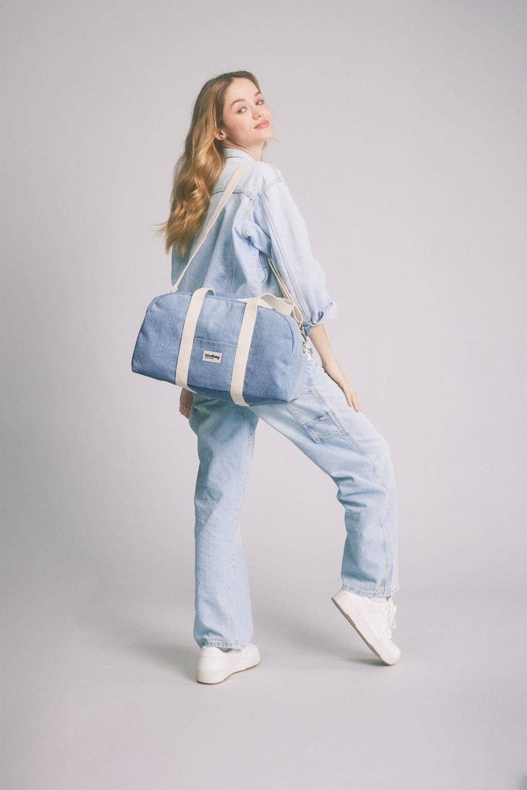 Borsa weekend charlie denim blu donna