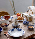 Camellia - Set of 12 Plates - Blue - Porcelain