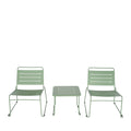 Solena - Conjunto de jardín para 2 personas - Metal - Verde