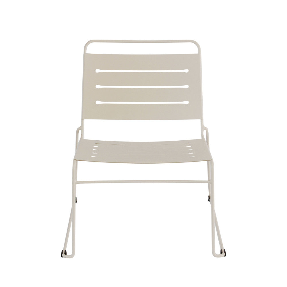 Solena - Salotto Da Giardino Per 2 Persone - Metallo - Beige