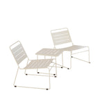 Solena - Salotto Da Giardino Per 2 Persone - Metallo - Beige