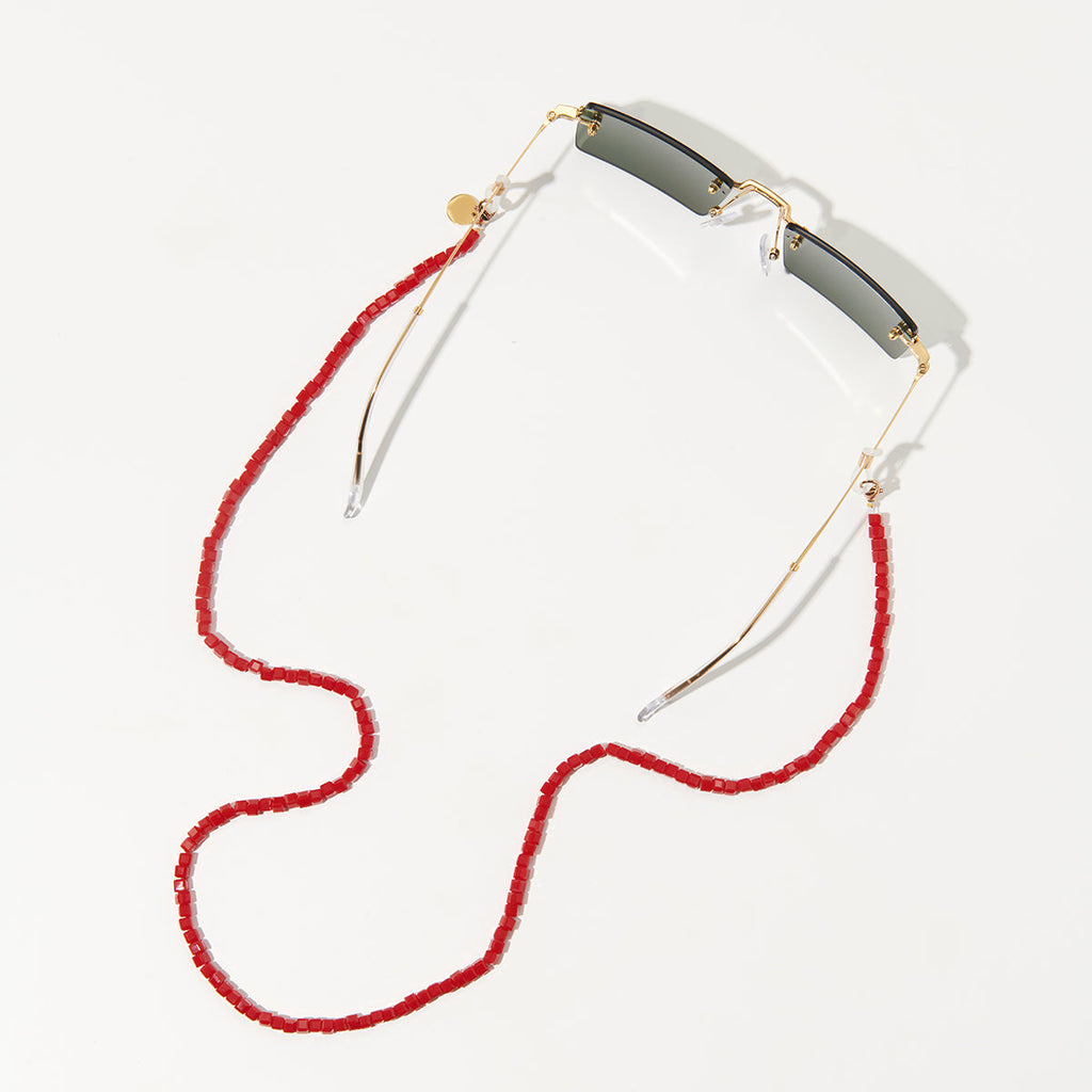 Sanaa Burgundy Glasses Chain