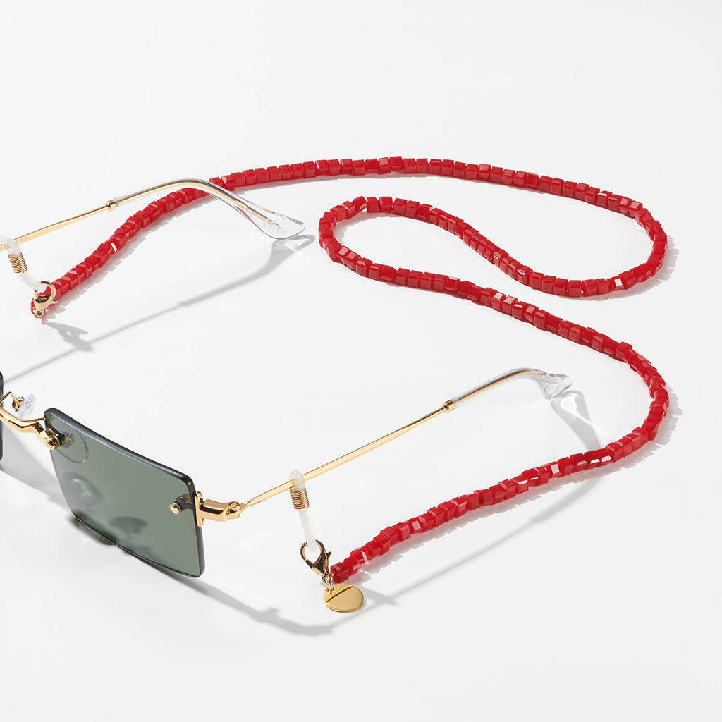 Sanaa Burgundy Glasses Chain