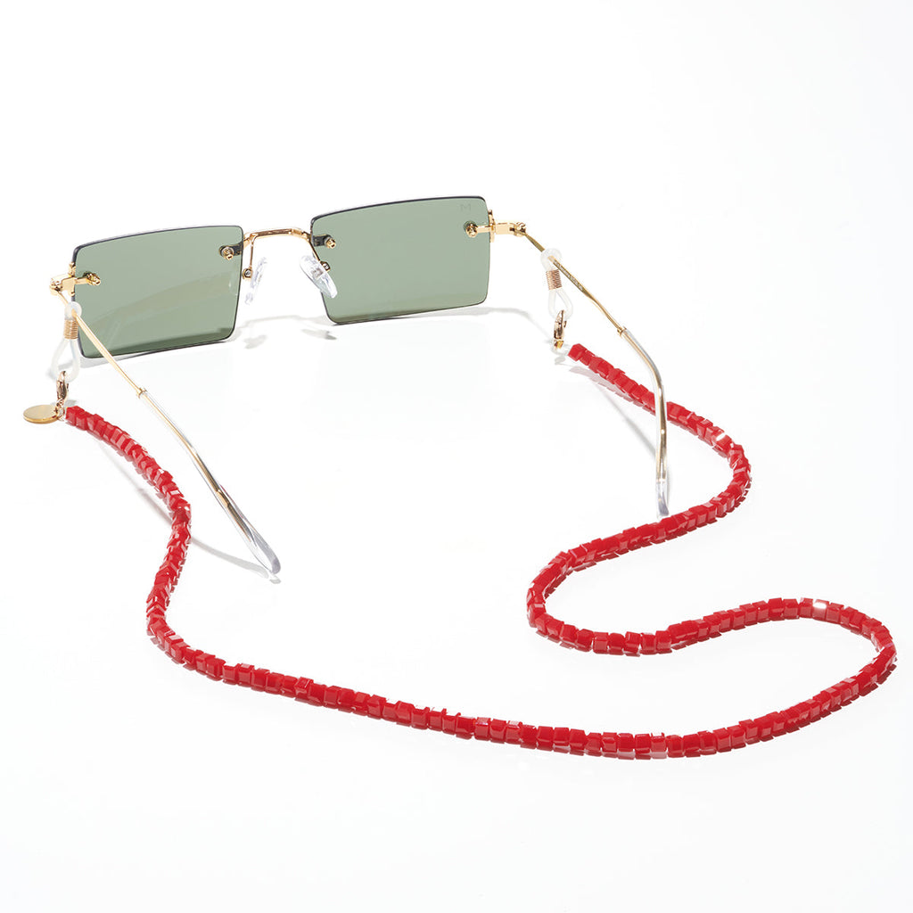 Sanaa Burgundy Glasses Chain