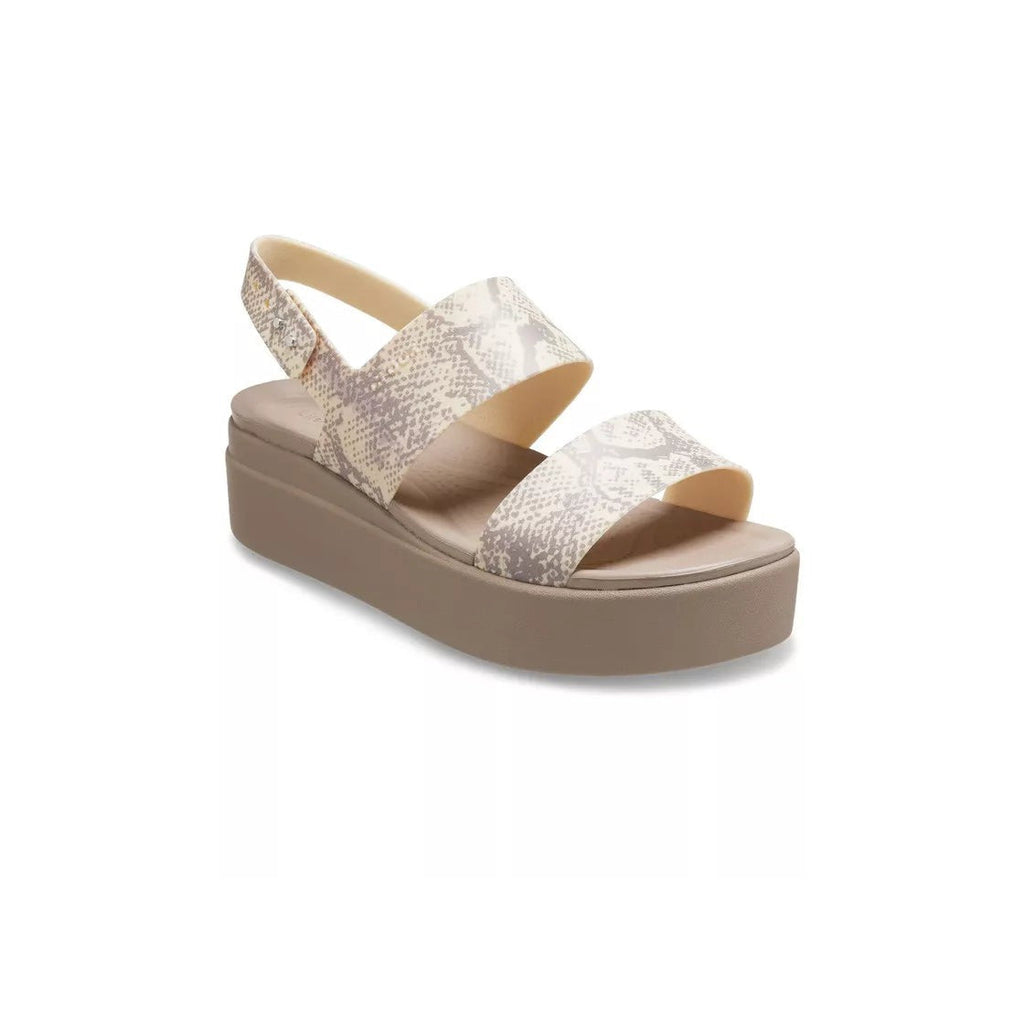 Crocs - Sandalias Crocs Brooklyn Snakelow Wdg - Beige