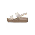 Crocs - Sandalias Crocs Brooklyn Snakelow Wdg - Beige