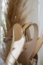 Nalaïm - Jade Heeled Sandals - Gold