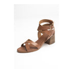 White Sun - Sandales Talon Anaba - Marron Buff - Marron