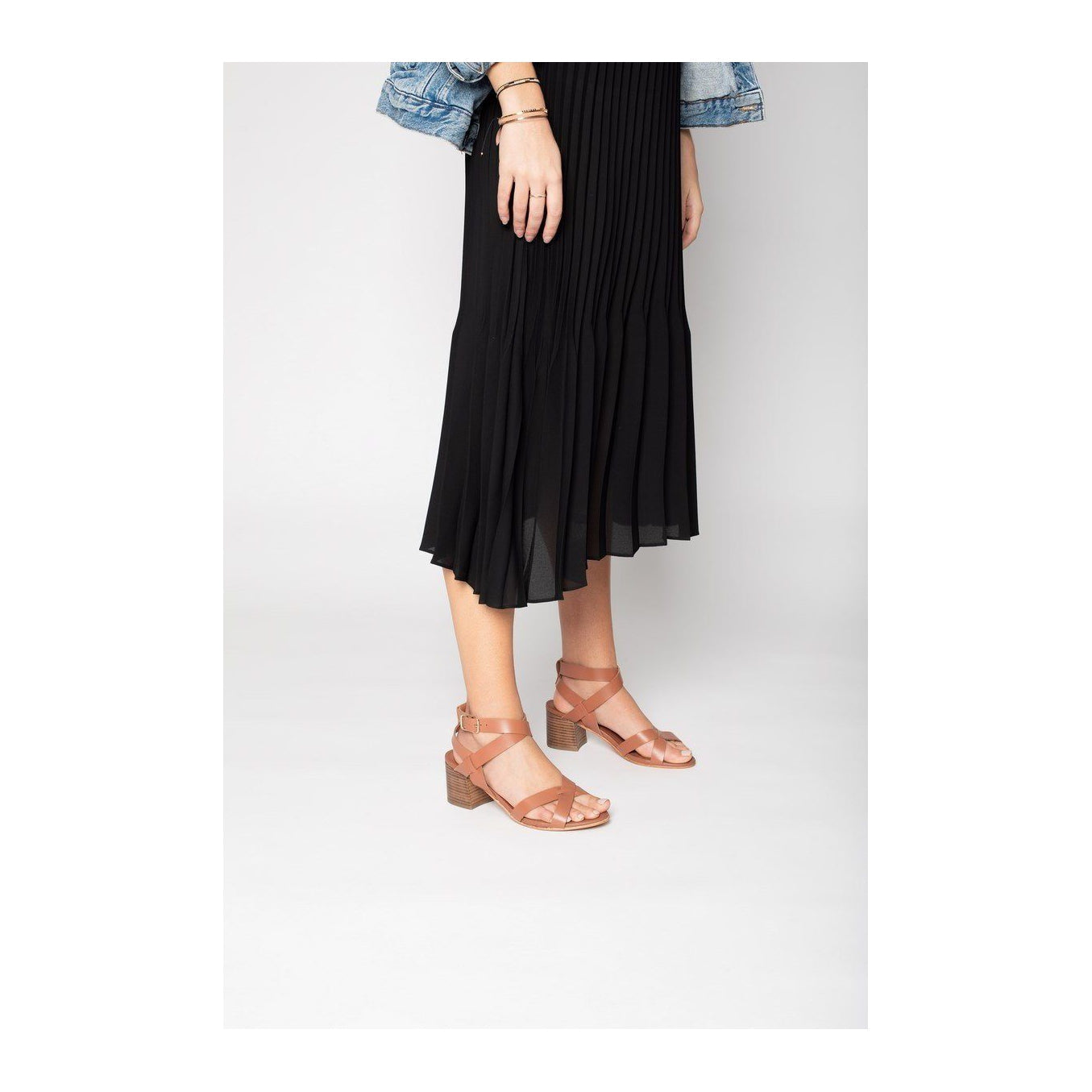 White Sun - Sandales Talon Anaba - Marron Buff - Marron