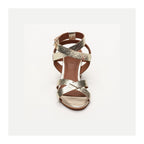 White Sun - Sandales Talon Anaba - Light Gold Crackle Foil - Light Gold
