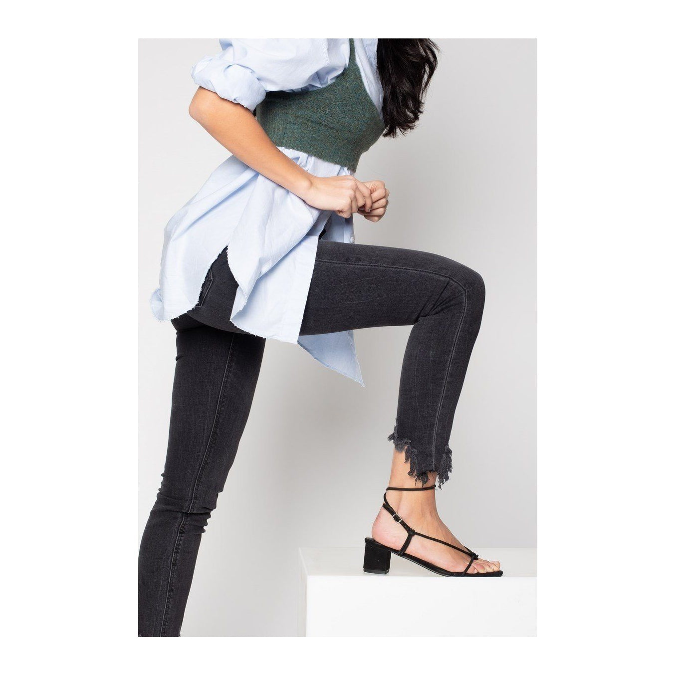 White Sun - Sandalias de tacón Cheyanne - Negro - Mujer