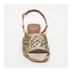 White Sun - Sandales Talon Emmy - Goat Gold (Canné) - Gold