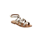 White Sun - Sandales Amari - Buff Gold / Square Studs Gold - Gold