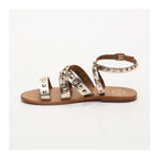 White Sun - Sandales Amari - Buff Gold / Square Studs Gold - Gold
