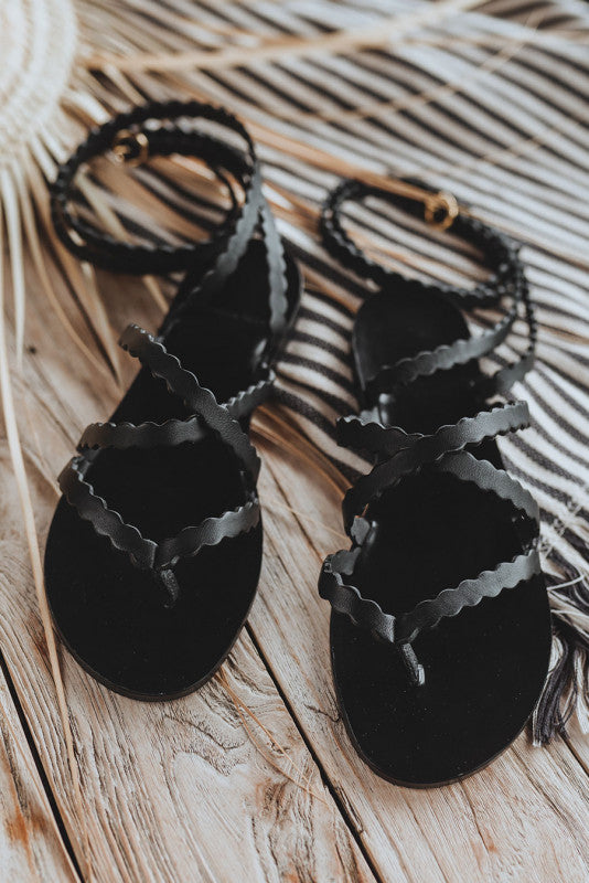 Sandales Asma Noir