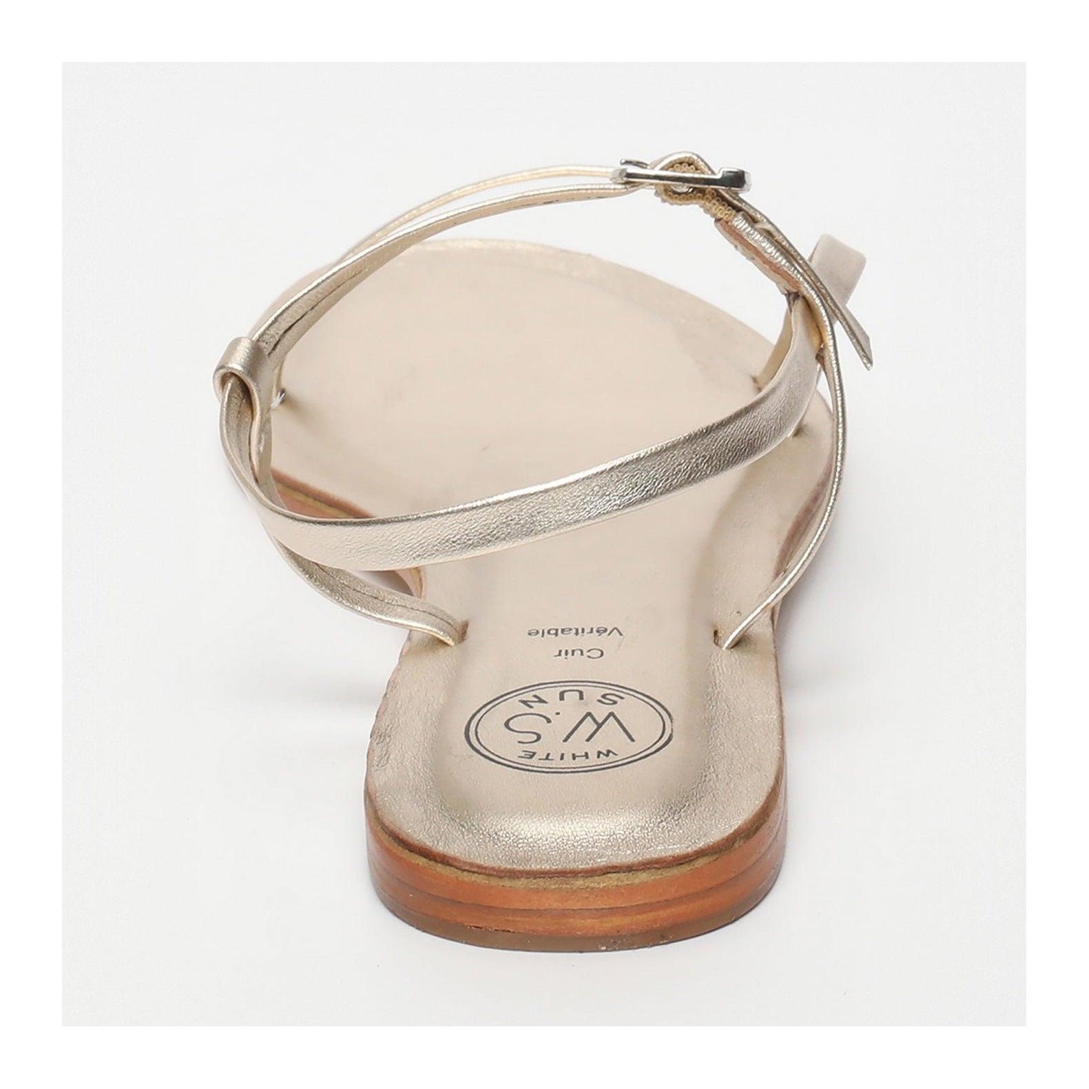 White Sun - Sandales Atea - Platinium - Femme