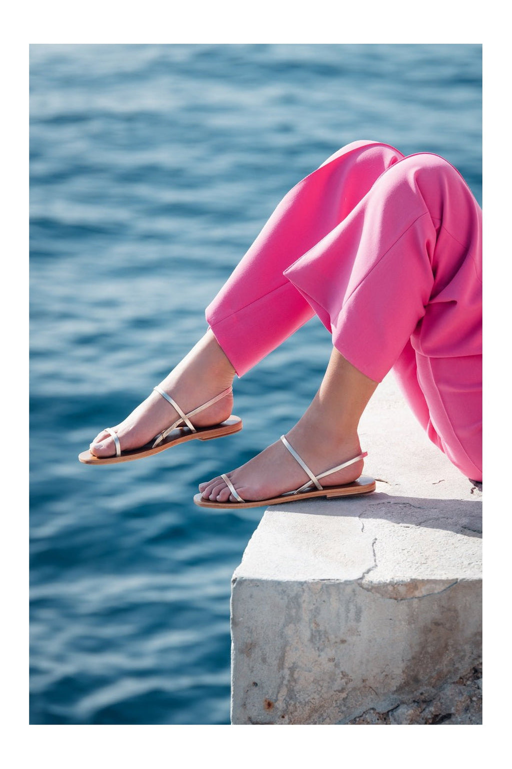 White Sun - Sandales Atea - Platinium - Femme