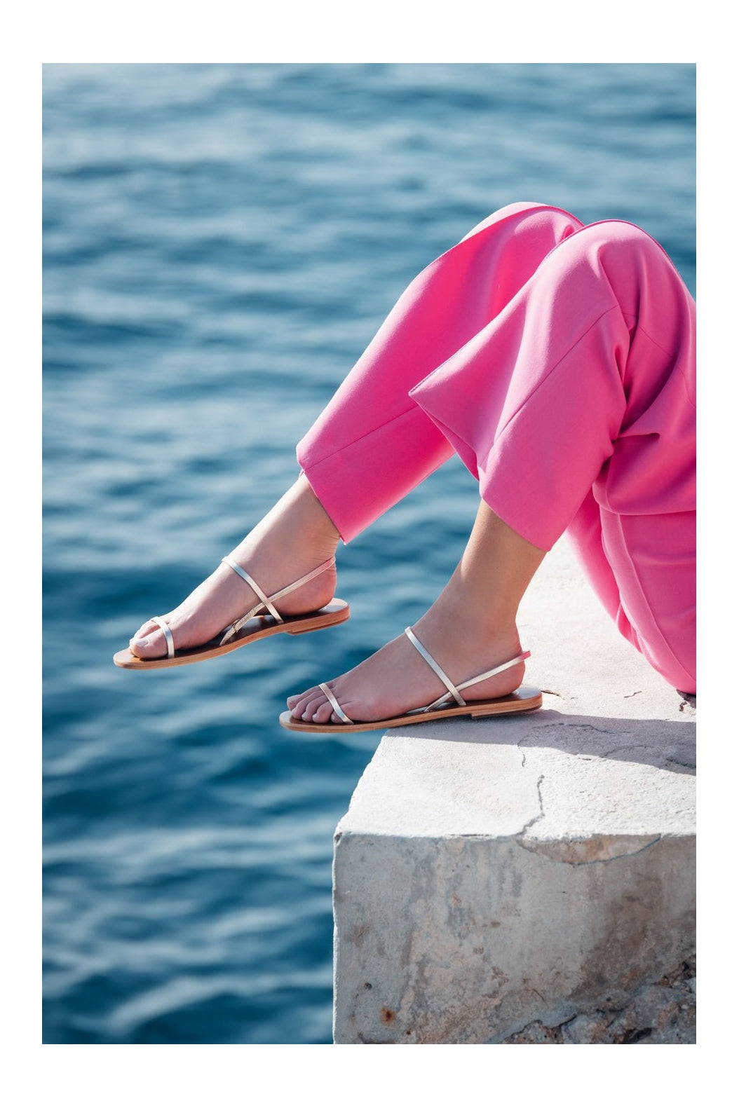 White Sun - Sandales Atea - Platinium - Femme