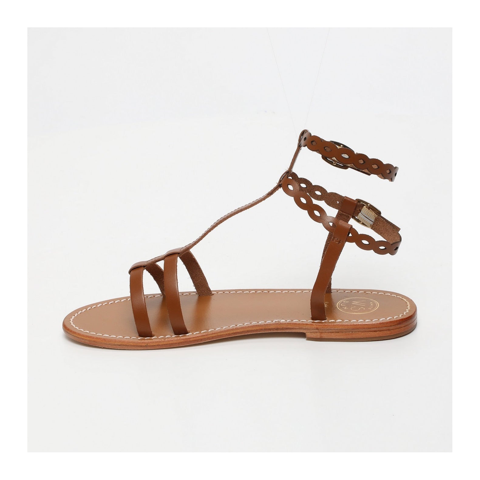 White Sun - Sandales Avec Attache Cheville Jessamine - Camel