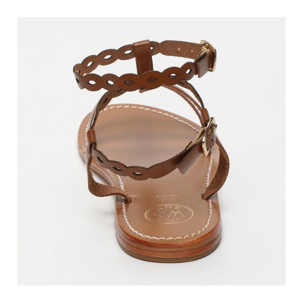 White Sun - Sandales Avec Attache Cheville Jessamine - Camel