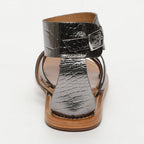 White Sun - Sandalias con cierre de tobillo Manoa - Pewter Croco - Mujer