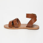 White Sun - Sandales Tahani - Camel Buff - Marron