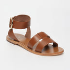 White Sun - Sandales Tahani - Camel Buff - Marron