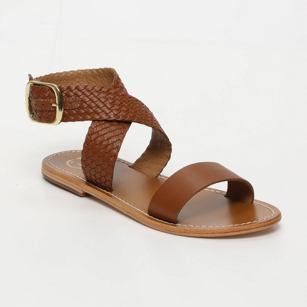 White Sun - Sandalias Tinsley - Cuero de cabra camel - Camel