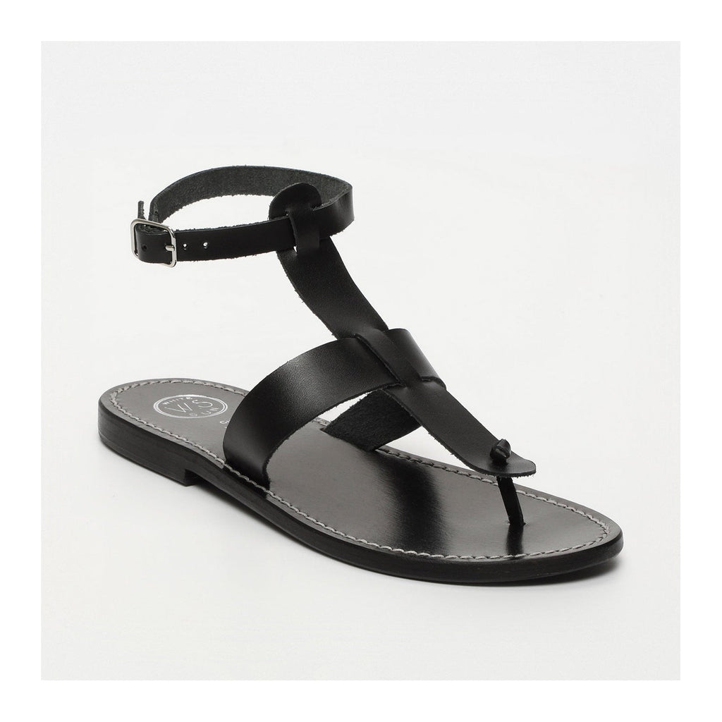 White Sun - Sandalias Trisha - Black Buff - Black