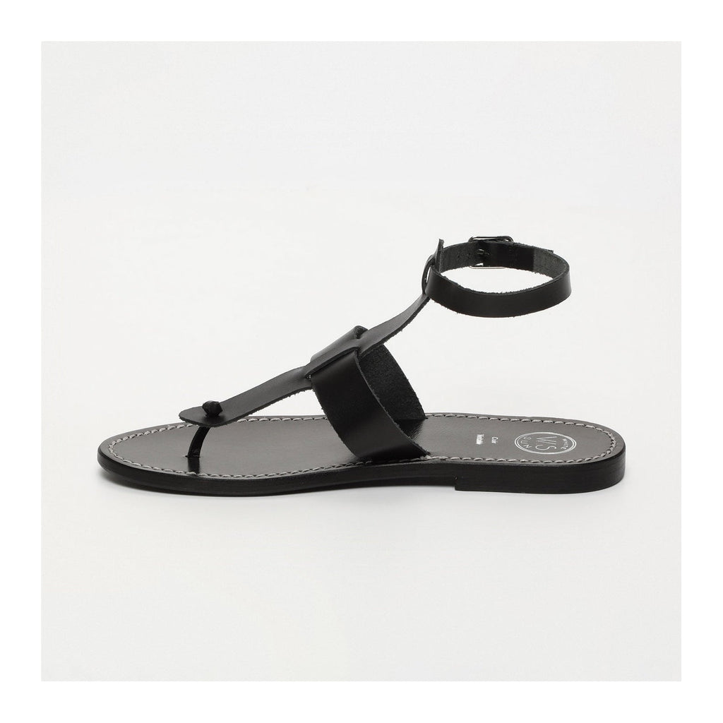 White Sun - Sandalias Trisha - Black Buff - Black