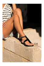 White Sun - Sandalias Trisha - Black Buff - Black
