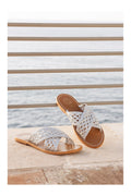 White Sun - Mules Baharak - Cuero de cabra plateado - Plateado