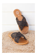 White Sun - Mules Baharak - Black Goat Leather - Black