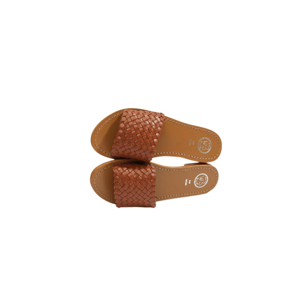 White Sun - Mules Candida - Camel Buff (Tresse 8B) - Camel