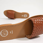 White Sun - Mules Candida - Camel Buff (Tresse 8B) - Camel