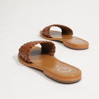 White Sun - Mules Candida - Camel Buff (Tresse 8B) - Camel